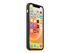 Apple Silikon Case iPhone 12/Pro      bk  schwarz mit MagSafe - Apple MHL73ZM/A - (Smartphone Zubehör / Aufbewahrung / Schutz)