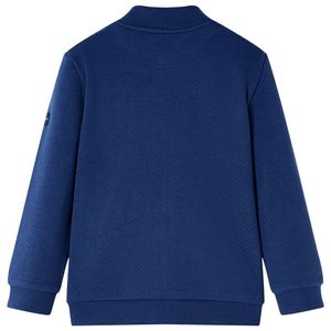 vidaXL Kinder-Sweatshirt mit Reißverschluss Marineblau 116