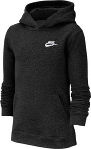 NIKE Jungen Pullover Nike B NSW HOODIE PO CLUB BLACK/WHITE M