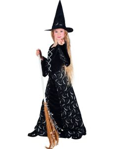 Boland - Kostüm Set Magische Hexe für Kinder, langes Kleid mit Hut, Faschingskostüm für Karneval, Halloween oder Mottoparty