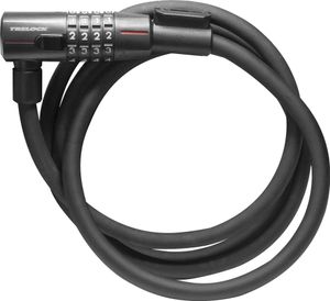 Trelock Zahlen-Kabelschloss Trel.110cm, Ø12mm KS 312/110/12,mit Vario-Halter ZK 234, schwarz