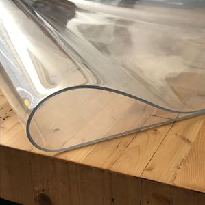 PVC Klarsichtfolie Superclear  ca. 2 mm - Eckig - Länge & Breite wählbar - Transparente Tischdecke, Größe:100 x 100 cm
