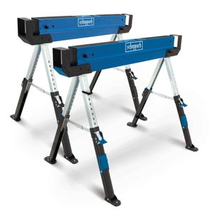 Scheppach Sägebock MWB600 | 61,8 - 82cm Arbeitshöhe | 589kg Traglast pro Bock