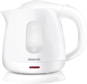 SENCOR SWK 1010WH Rychlovarná konvice, objem 1 l, středový 360° konektor, příkon: 900-1 100 W