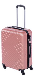 Koffer Hartschalenkoffer Trolley Reisetasche Reisekoffer mit Zahlenschloss "HT Series" von Xonic  (Rose L, mittel)