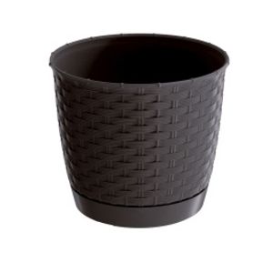 doniczka 25cm RATOLLA ROUND DRLO250-440U umbra plastik PROSPERPLAST
