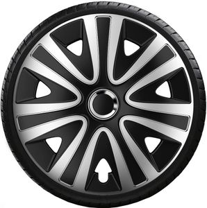 Poklice 15" RIALTO Silver-Black sada 4 kusy