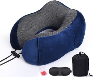 ANTCOOL Reisekissen, Reise- oder Flug-Memory-Schaumstoff-Nackenkissen, Ergonomisch gestaltetes Head-Forward-Nackenstützkissen, Reisekissen für Erwachsene und Kinder