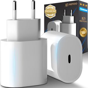 20W Schnell Ladegerät Netzteil Charger Power USB-C Adapter für Samsung iPhone 11 12 13 14 15 Xiaomi Schnellladegerät Smartphone Tablet iPad Retoo