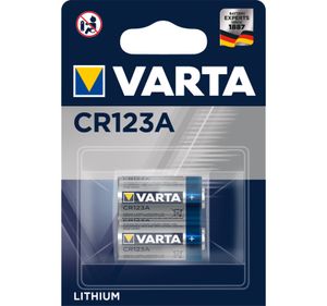 VARTA Foto-Batterie "LITHIUM" CR123A 3,0 Volt 2er Blister 2 Batterien