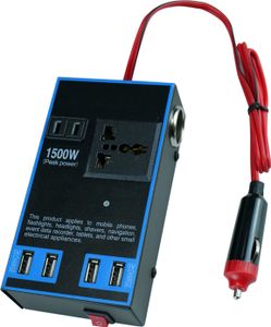 1500W Auto-Stromwandler – Wandelt 12V/24V in 110V/220V um, multifunktional für Lkw und Haushalt