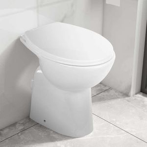 vidaXL Hohe Spülrandlose Toilette Soft-Close 7 cm Erhöhte Höhe Keramik vidaXL Hohe Spülrandlose Toilette Soft-Close 7 cm Erhöhte Höhe Keramik