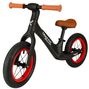 Kinderdreirad - Laufrad Dreirad ab 2 - 6 Jahr, Schwarz mit Rot Elementen - Laufräder - Lauffahrrad für Mädchen und Jungen Balance Spielzeug