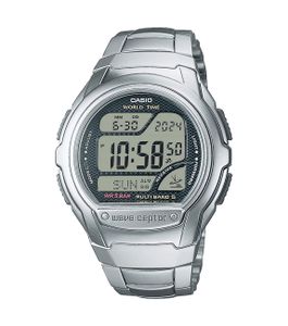 Casio WV-58RD-1AEF Collection Digitálne pánske rádiom riadené hodinky s oceľovým remienkom