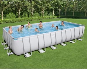 Bestway Power Steel Pool-Set Rechteckig 732x366x132 cm