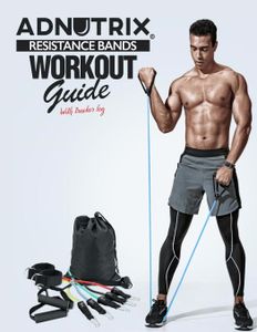 Adnutrix Resistance Bands workout Guide With Workout log