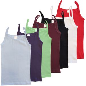 HERMKO 2460 Mädchen Trägerhemd aus 100% Baumwolle, Naturfaser-Unterhemd bzw. Top, Farbe:marine, Größe:140