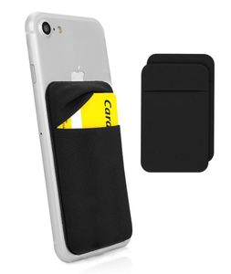 MyGadget 2x 1 Fach Handy Kartenhalter zum aufkleben - RFID Blocking - Haftendes Kartenfach, Kartenhülle, Karten Halterung - Geldbörse Smartphone Etui Schwarz
