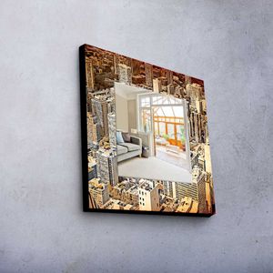 Wallity, MA- MER1246, Bunt, Wandspiegel, 50 x 50 cm, Spiegel (echt)