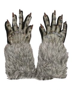 Graue Werwolf Handschuhe