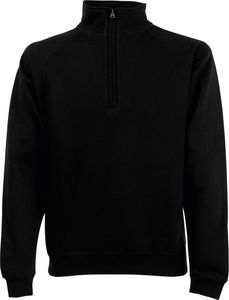 Fruit of the Loom 62-114-0 | Classic Zip Neck Sweat - Farbe: Black - Größe: XL Fruit of the Loom 62-114-0 | Classic Zip Neck Sweat - Farbe: Black - Größe: XL
