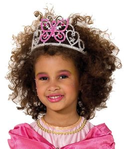 Schmetterling Diadem pink Prinzessin Kinder Karneval Fasching