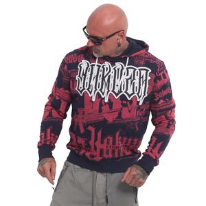 Yakuza Herren  Metal System Hoodie KapuzenPullover Sweater HOB 20012, Grösse:XXL, Farbe:parisian night
