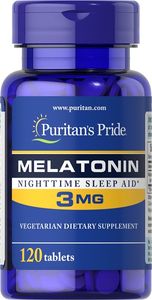 Melatonin 3mg Puritans Pride Schlaftabletten 120 Tabletten Melaton Melatoni