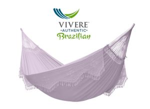 Vivere Doppel Deluxe Baumwolle Hängematte für 2 Personen Typ Brasilien mit Haltegurten Olinda