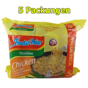 Indomie Hähnchen 5er Pack (5 x 70g) instant Nudeln asiatische Nudelsuppe