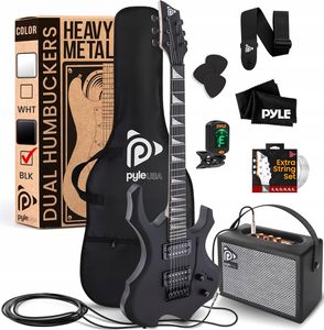 Elektrische Profi-Holzgitarre Set Großes Zubehör