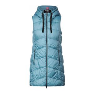 Cecil  TOS Long Padded Vest Größe M, Farbe: 14931 adriatic blue