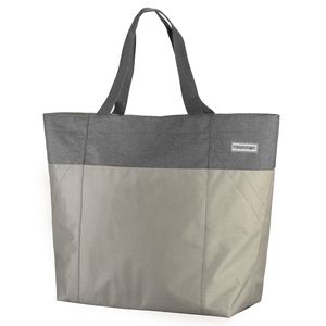 Oversized Bag Strandtasche mit extra viel Stauraum goldig mit grau uni - Champagner-Grau