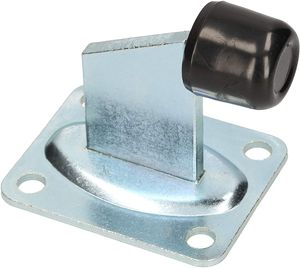 KOTARBAU® Torstopper 100 x 80 mm für Rolltore und schwere Türen mit Gummipuffer Türpuffer Bodenanschlag Auflaufstütze Bodentürstopper