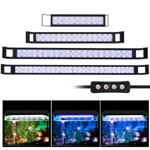 Yakimz 35-50cm LED akvárium lampa nádrž svetlo Recessible akvárium osvetlenie s časovačom, 10W
