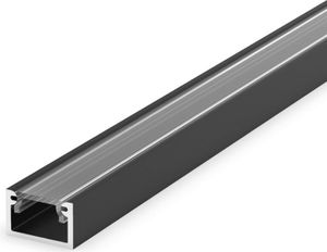 SET: Aluminium LED Profil Slim, 100cm für 8mm LED Streifen + Abdeckung LT4-2