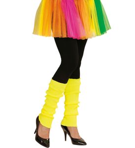 Stulpen | Neon Gelb - 80er Jahre Disco Kostüm