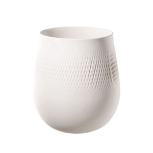 Villeroy & Boch Manufacture Collier blanc Vase Carré groß Premium Porcelain weiß 1016815512