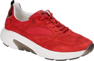 Gabor ROLLINGSOFT Damenschuhe - sportliche Schnür- Halbschuhe rot Freizeit NEU