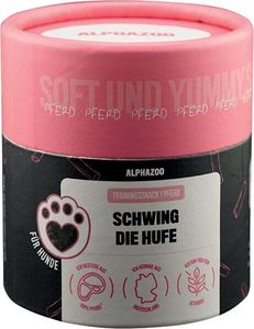 ALPHAZOO Schwing Die Hufe 65g I Hypoallergenes Leckerli für Hunde I Getreidefrei