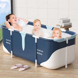 Faltbare Badewanne Erwachsene, 135x60x50cm Mobile Badewanne Tragbare Studentenbadewanne, Kühe-Stil