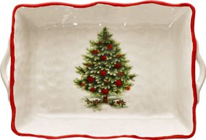 Maestro Natale Servírovací mísa s uchy 2,2 l Keramická mísa na ovoce Velká XXL mísa