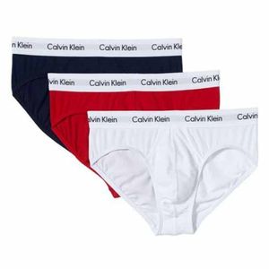 Calvin Klein Herren 3 Pack Baumwolle Stretch Slip, Mehrfarbig XS