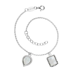 Engelsrufer ERB-PURE-MO Damen Armband Silber Weiß 20 cm