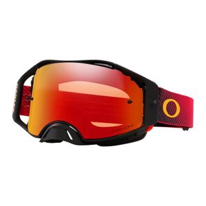 OAKLEY Airbrake MX Brille - Red Flow Prizm MX Torch Glas