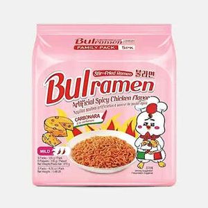 Korea Ramen Hot Chicken Carbonara Cream Spicy chicken Bulramen 5er Pack