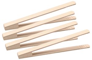 KOTARBAU® 4er Set Holzzange Das perfekte Werkzeug für die Gastronomie für Gurken, Sauerkraut und Pilze