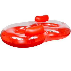 Doppel Schwimmsessel Luftmatratze Pool-Sessel 175cm Luftsessel Schwimmring 2 Per