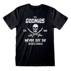 Koszulka z krótkim rękawem The Goonies Never Say Die Black Unisex - M