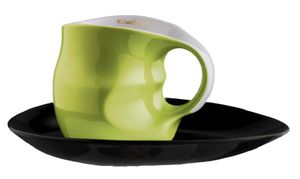 Luigi Colani "ab ovo" color Kaffeetasse & Untertasse : Grün Farbe: Grün